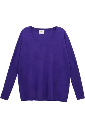 ARTLOVE Maglia con scollo a V viola