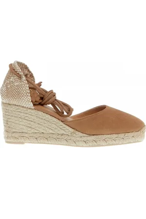 Castaner Espadrillas zeppa 70 mm camoscio beige