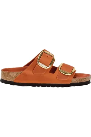 Birkenstock Sandalo Arizona Big Buckle in pelle oliata burnt orange