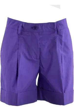 P.A.R.O.S.H. Short CANYOX23 in cotone viola