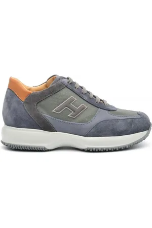 Hogan Sneakers Interactive in camoscio color carta da zucchero