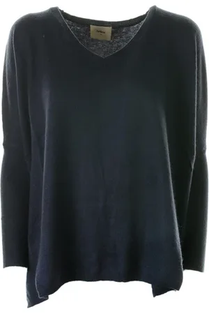 ARTLOVE Maglia navy con scollo a V