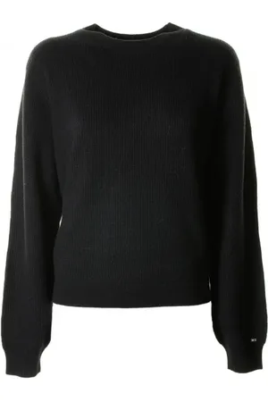 Tommy Hilfiger Maglia girocollo nera con mini logo
