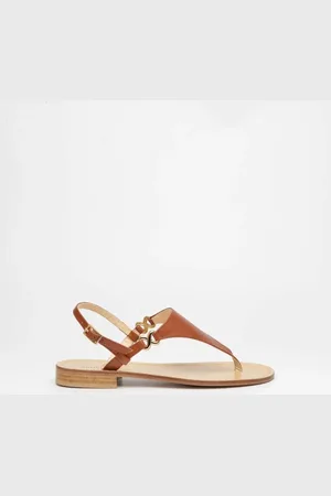 Paolo Ferrara Infradito 721 in pelle cuoio