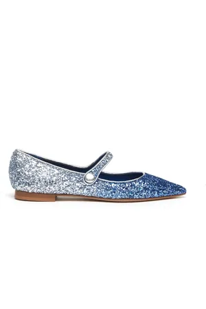 Prosperine Ballerina 7874 in glitter degradè azzurro silver