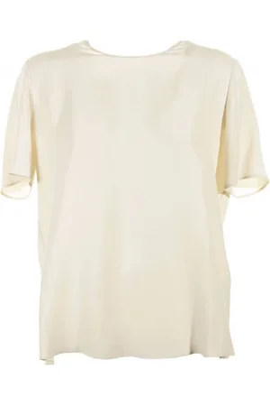 ELEVENTY Blusa a maniche corte in misto seta