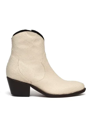 Ame Tronchetto Rock in pelle stampata vipera panna