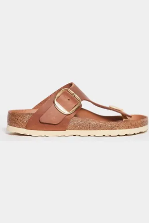 Birkenstock Sandalo Gizeh Big Buckle Olied cognac