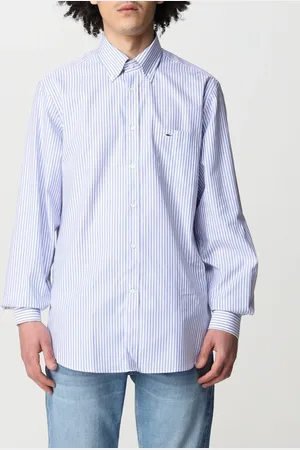 Paul & Shark ORGANIC COTTON OXFORD RIGA CON DETTAGLIO LOGO