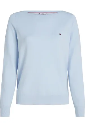 Tommy Hilfiger Maglia girocollo celeste con mini logo