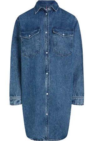 Tommy Hilfiger Abito camicia lungo denim
