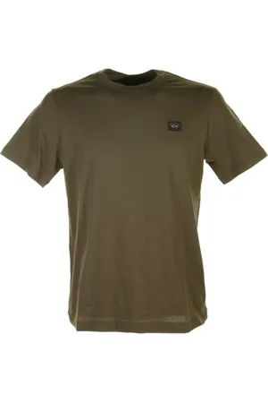 Paul & Shark T-shirt verde militare con logo