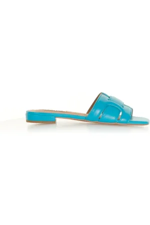 Bibi Lou Mule in pelle turchese