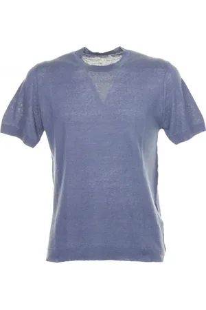 Circolo T-shirt girocollo in lino