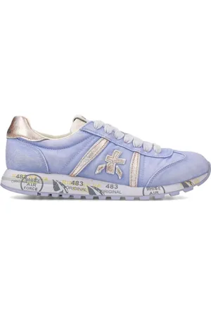 Premiata Sneakers Lucy in suede e tessuto tecnico lilla