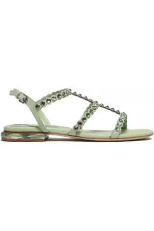 Ash Sandalo modello Saphir in pelle verde