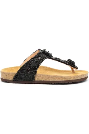 Maliparmi Ciabatta SJ0017 in perline nere