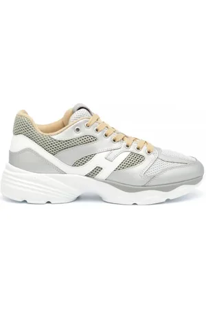 Hogan Sneakers H665 in pelle argento