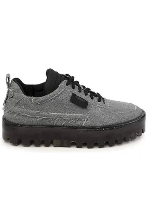 Rbrsl Bold sneaker bassa uomo in denim suola black