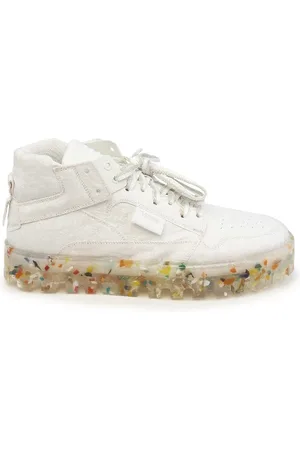 Rbrsl Bold sneaker uomo bianca in tessuto carta riciclata
