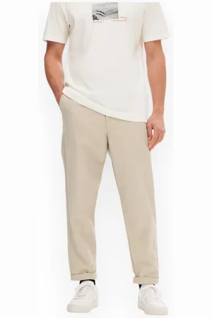 SELECTED MILES TAPARED LINEN PANT