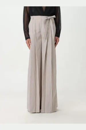 Alberta Ferretti PANTALONE POPELINE RIGATO