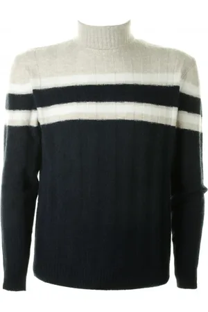 ELEVENTY Dolcevita a righe in cashmere