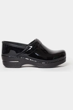 Dansko Classico zoccolo in pelle vernice nera