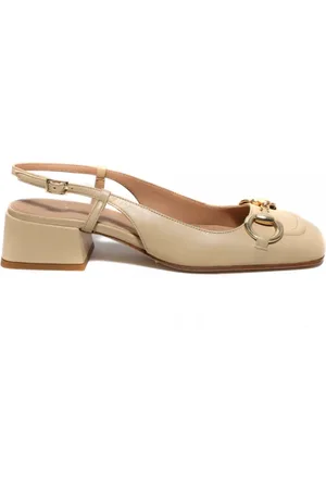 Chantal B Slingback in morbida pelle beige