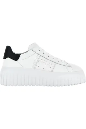 Hogan Sneakers H-Stripes Bianco in pelle