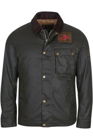 Barbour Giacca MWX1853 in cotone cerato verdone