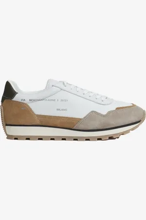 Hogan Running 86er camoscio pelle blu tortora