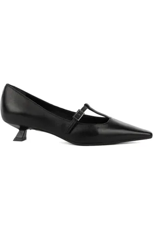 Chantal B Ballerina con cinturino in pelle nere