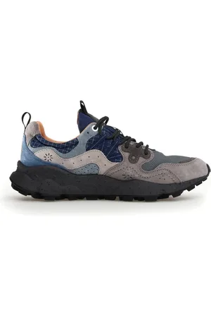 Flower Mountain Sneakers Yamano 3 in suede grigio e