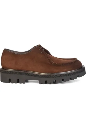 Neil Barrett Mocassino in suede e fondo gomma con lacci