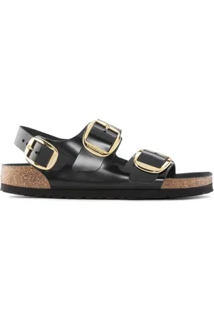 Birkenstock Sandalo Milano Big Buckle in pelle