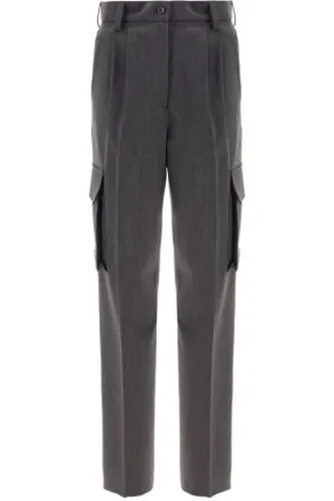 HERNO Pantalone in misto lana grigio