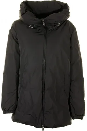 add Piumino donna con cappuccio maxi e zip