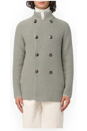 Brunello Cucinelli Cardigan un petto e mezzo in lana vergine, cashmer