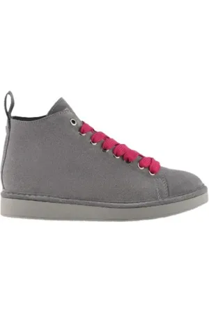Panchic Polacchino P01W016 in camoscio grigio e fucsia