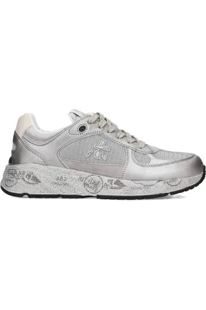 Premiata Sneakers Mased in suede e pelle silver