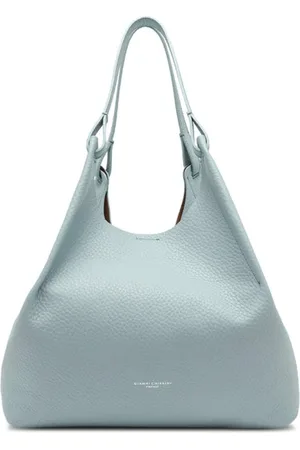 Gianni chiarini Borsa doppio manico Dua in pelle double celeste