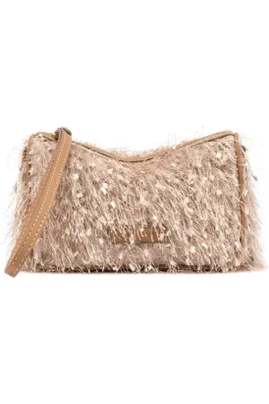 Gianni chiarini Pochette Nora in tessuto sfrangiato