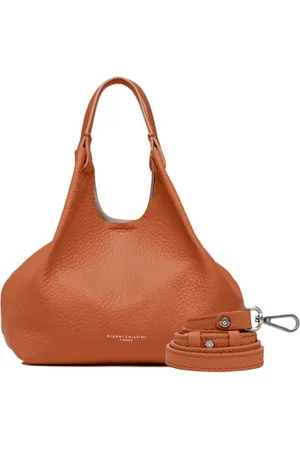 Gianni chiarini Borsa doppio manico Dua in pelle double caramello