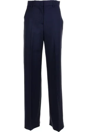 Max Mara Pantalone palazzo in tela di lana