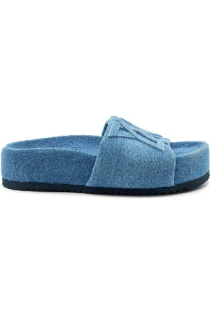 vic matiè Bubble ciabatta azzurra in denim