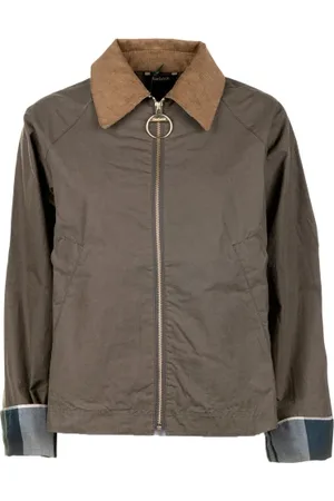 Barbour Giacca antipioggia in cotone con zip