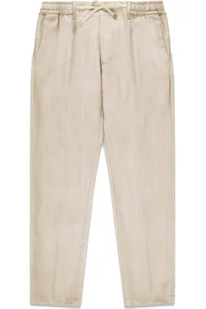 CRUNA Pantalone ecru uomo in lino