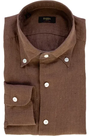 BARBA Camicia uomo in lino