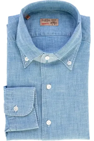 BARBA Camicia uomo azzurra